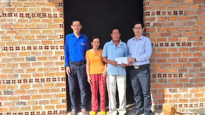 The Vietnam Fatherland Front Committee of Hoa Tri commune provided 40 million VND in support to two households whose houses were damaged.
