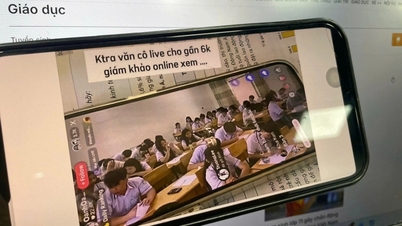 Μια καθηγήτρια που μετέδιδε ζωντανά τις εξετάσεις των μαθητών της μπροστά σε σχεδόν 4.000 θεατές προκάλεσε οργή.