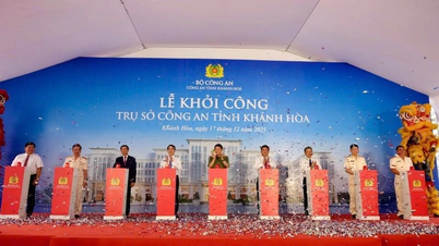 ឧត្តមសេនីយ៍ឯក លឿង តាមក្វាង បានចូលរួមពិធីបើកការដ្ឋានសាងសង់ទីស្នាក់ការកណ្តាលនគរបាលខេត្ត Khanh Hoa។