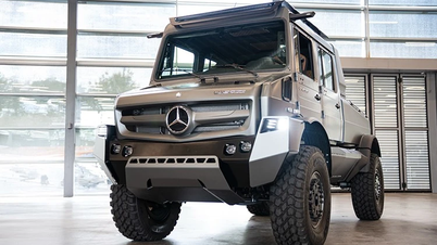 A Mercedes-Benz apresenta o Unimog, um veículo off-road superluxuoso e superexclusivo, voltado para caminhões especiais.
