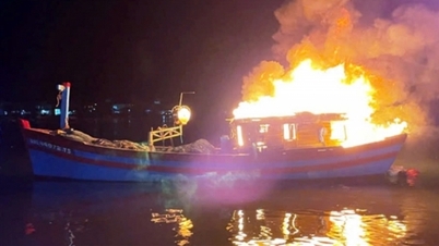 Des opérations de sauvetage urgentes sont en cours pour 55 pêcheurs dont le bateau de pêche est en feu et coule dans la région des îles Truong Sa (Spratly).