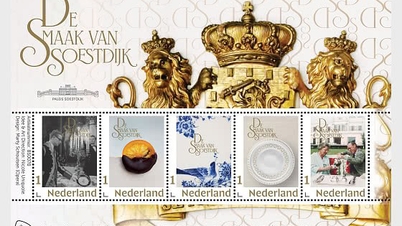 Die niederländische Post stellt die Briefmarkenserie „Geschmack von Soestdijk“ vor.