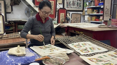 Kegembiraan dan perasaan menghasilkan lukisan rakyat Dong Ho.