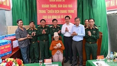 Quân đoàn 34: Bàn giao căn nhà đầu tiên cho nhân dân trong “Chiến dịch Quang Trung”