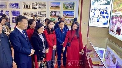 ノム文字で書かれた Truyện Kiều の最古の写本を展示しています。