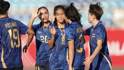 Het Thaise damesteam versloeg Indonesië en won de bronzen medaille op de 33e SEA Games.
