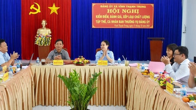 A Vinh Thanh Trung község Pártbizottságának Állandó Bizottsága értékeli és rangsorolja a kollektívákat és az egyéneket a 2025-ös évre vonatkozóan.