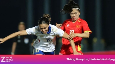 Vietnamský ženský tým 0:0 Filipíny: Van Su a Huynh Nhu neproměnily šance.