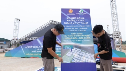 De voorbereidingen zijn in volle gang voor de ceremoniële start van de bouw van een industrieel park van 150 hectare in het westen van Hai Phong.