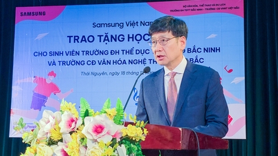 ក្រុមហ៊ុន Samsung វៀតណាម បានផ្តល់អាហារូបករណ៍ចំនួន ១៦០ កន្លែងដល់និស្សិតក្នុងវិស័យវប្បធម៌ កីឡា និងទេសចរណ៍។