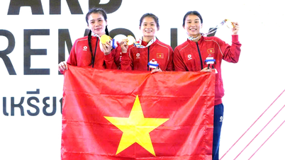 Tres hermanas de Hue hicieron historia en la lucha libre en los 33º Juegos del Sudeste Asiático.
