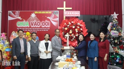 លោកស្រី កៅ ធី ហ្វាអាន អនុលេខាអចិន្ត្រៃយ៍នៃគណៈកម្មាធិការបក្សខេត្ត និងជាប្រធានក្រុមប្រឹក្សាប្រជាជនខេត្ត បានទៅសួរសុខទុក្ខ និងជូនពរបុណ្យណូអែលដល់សហគមន៍ប្រូតេស្តង់ចំនួនពីរ។