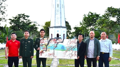 កាសែតហាណូយម៉យទៅទស្សនា និងជូនអំណោយដល់ប៉ុស្តិ៍នគរបាលការពារព្រំដែនអាមូស៊ុង (ខេត្តឡាវកាយ)
