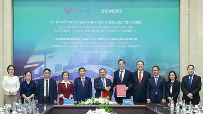VinSpeed ​​und Siemens Mobility unterzeichnen eine umfassende strategische Vereinbarung zum Thema Hochgeschwindigkeitszüge.