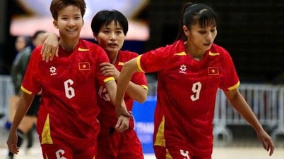 The Vietnamese team won the gold medal in women's futsal at the 33rd SEA Games.