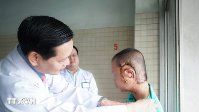 Surgery for a patient with a rare, giant facial neurofibroma.