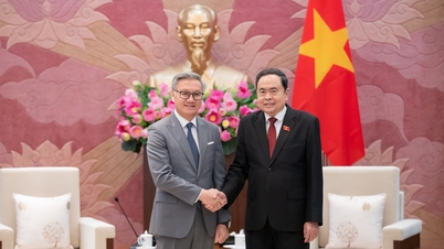 Chủ tịch Quốc hội tiếp Bộ trưởng Bộ Ngoại giao Lào