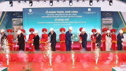 Lao Cai: Groundbreaking Ceremony for Lam Vien Social Housing Project, comprising nearly 600 apartments.