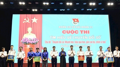 The Youth Union branch of Naval Squadron 21 organized a competition to learn about digital transformation.