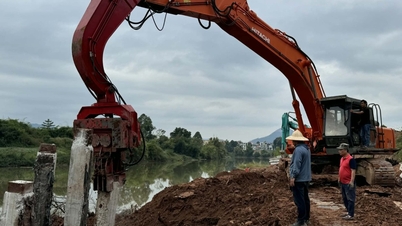 Proyek Pengendalian Erosi Tepian Sungai Ky Cung: "Lelah" menunggu lokasi yang bersih.