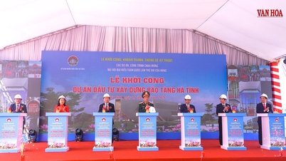 Construction begins on the Ha Tinh Museum to celebrate the 14th National Congress of the Party.