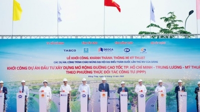 ការសាងសង់ផ្លូវល្បឿនលឿនទីក្រុងហូជីមិញ-ទ្រុងលឿង-មីធ្វឹន បានចាប់ផ្តើមជាផ្លូវការហើយ។