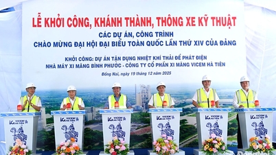 Construction begins on the waste heat utilization project for electricity generation at Binh Phuoc Cement Plant.