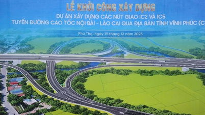 ការសាងសង់ចាប់ផ្តើមលើចំណុចប្រសព្វ IC2 និង IC5 នៅលើផ្លូវល្បឿនលឿន Noi Bai-Lao Cai។