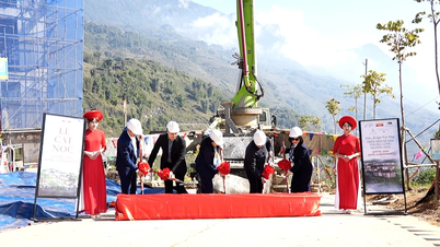 The topping-out ceremony for the Sofitel Sapa Hotel & Residences project.