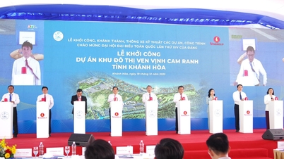 Khanh Hoa: Începe construcția proiectului zonei urbane de pe malul apei din Golful Cam Ranh, care se întinde pe o suprafață de peste 1.250 de hectare.
