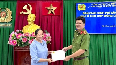 Văn phòng Cơ quan Cảnh sát điều tra Công an tỉnh hỗ trợ nhà ở cho lao động hợp đồng khó khăn