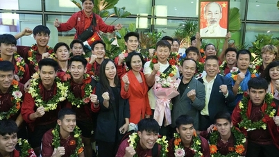 Vietnam U22 takımı, 33. Güneydoğu Asya Oyunları'nda altın madalya kazanarak evine büyük bir sevinçle döndü.