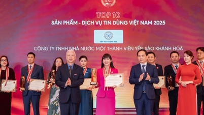 Sarang burung Khanh Hoa telah diiktiraf sebagai salah satu daripada 10 produk paling dipercayai di Vietnam.