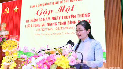 Møte for å markere 80-årsjubileet for den tradisjonelle dagen for de væpnede styrkene i Binh Phuoc-provinsen.