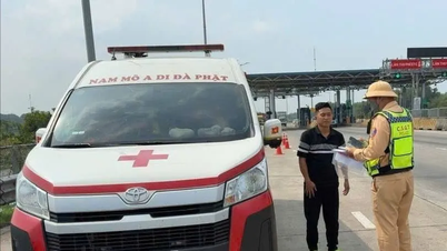 Tindakan tegas akan diambil terhadap ambulans yang melanggar peraturan di jalan tol Ho Chi Minh City - Can Tho.