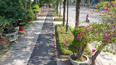 The first bicycle lane in Ho Chi Minh City has been completed after two months of construction.