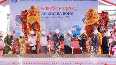 ការសាងសង់ផ្សារ Ea Bông ចាប់ផ្តើមហើយ។