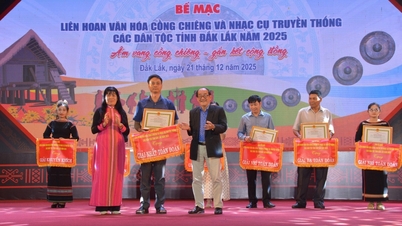 2025 Festival of Gong and Traditional Musical Instruments of Ethnic Groups: Lien Son Commune Wins First Prize Overall