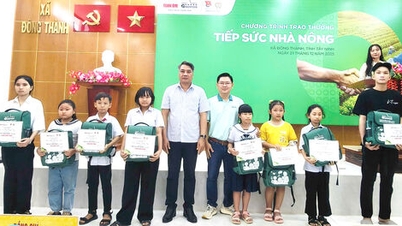 កម្មវិធី "គាំទ្រកសិករ" បានផ្តល់រង្វាន់ដល់សិស្សចំនួន ៣៦ នាក់នៅក្នុងឃុំដុងថាញ់។