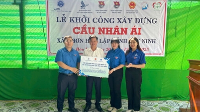 ឃុំ Nhon Hoa Lap ចាប់ផ្តើមសាងសង់ស្ពាន Nhan Ai។