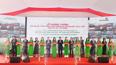 ធនាគារ Vietcombank សម្ពោធគម្រោងចំនួនពីរ ដើម្បីអបអរសាទរសមាជជាតិលើកទី១៤ នៃបក្សកុម្មុយនិស្តវៀតណាម។