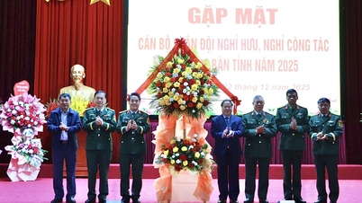 Lai Chau Provincial People's Committee: Meeting with retired and former military officers in the province in 2025.