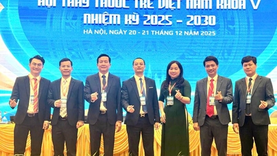 คณะผู้แทนสมาคมแพทย์รุ่นใหม่จังหวัดลาวไค เข้าร่วมการประชุมใหญ่ระดับชาติครั้งที่ 5 ของสมาคมแพทย์รุ่นใหม่แห่งเวียดนาม