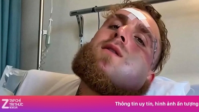 មុខរបស់ Jake Paul ខូចទ្រង់ទ្រាយ។
