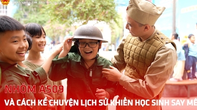 Skupina A509 a její poutavé vyprávění historie fascinují studenty.