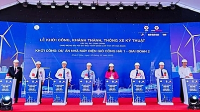 EVNGENCO2 ចាប់ផ្តើមសាងសង់គម្រោងថាមពលខ្យល់ចំនួនពីរ គឺគម្រោងហឿងភុង ១ និងគម្រោងដុងហៃ ១។