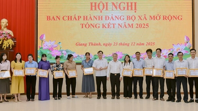 The Giang Thanh Commune Party Committee achieved and surpassed 22 out of 23 targets set in the 2025 resolution.