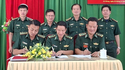 ពិធីប្រគល់ភារកិច្ចជូនលេខាធិការសាខាបក្ស និងជាស្នងការនយោបាយនៃប៉ុស្តិ៍នគរបាលការពារព្រំដែនទៀនហៃ។