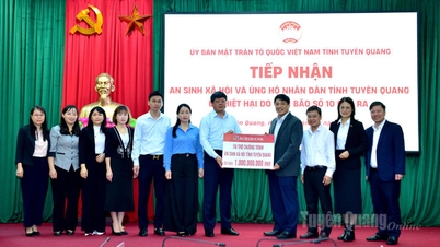 Tiếp nhận nguồn an sinh xã hội và ủng hộ khắc phục thiệt hại do bão số 10