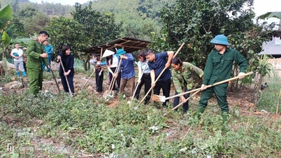 Começa a construção de uma casa beneficente para a família da Sra. Trieu Thi Phuong.